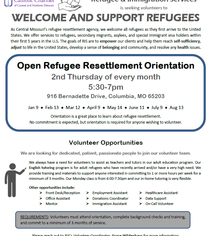 RIS Volunteer Flyers