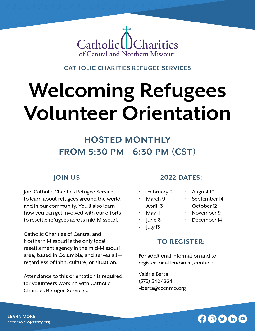 Welcoming Refugees Volunteer Orientation 2022