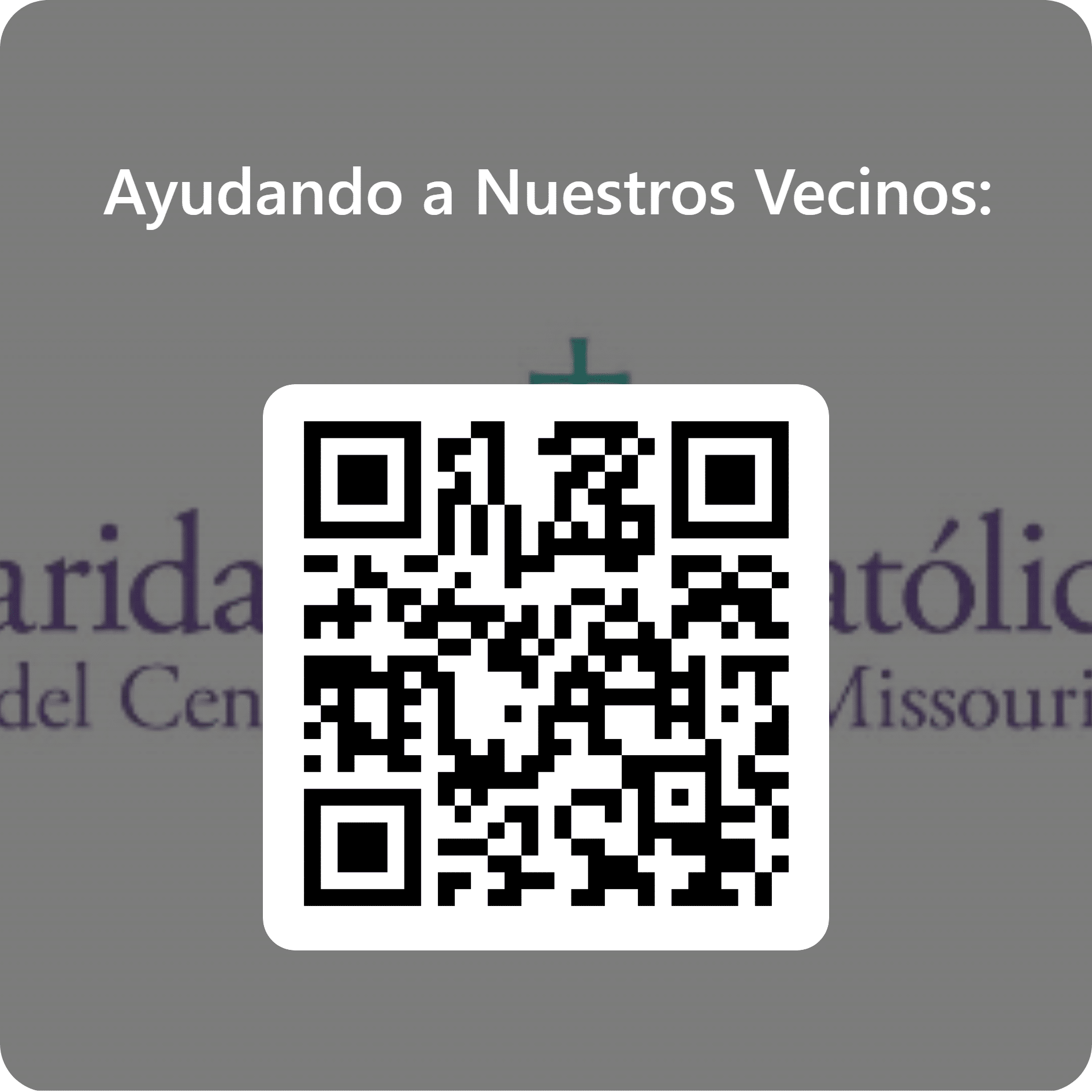 QRCode For Ayudando A Nuestros Vecinos 