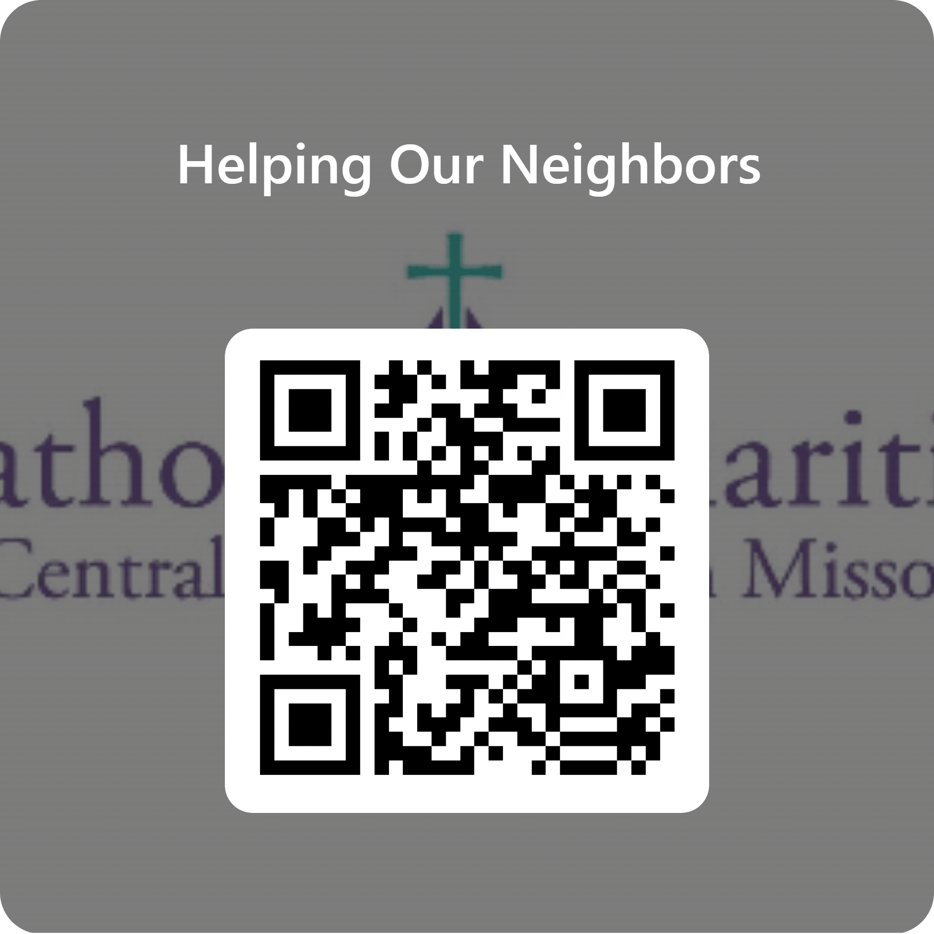 QRCode For Helping Our Neighbors